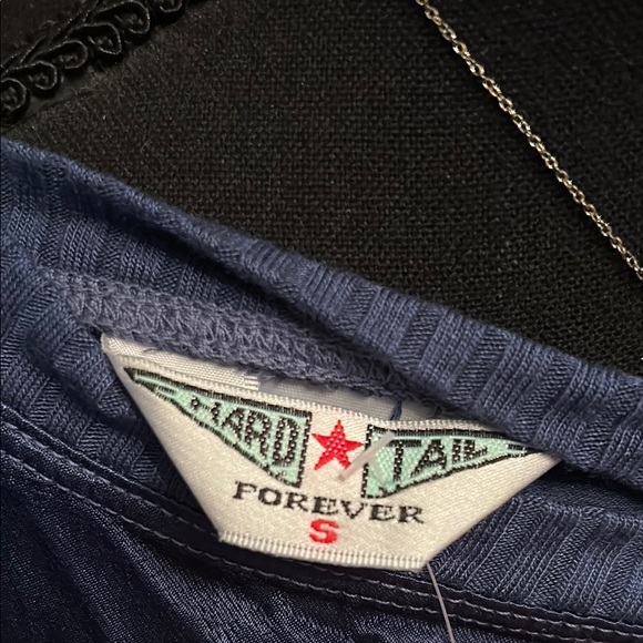 Hard Tail Forever Blue Boxy Crop Tee - Picture 2 of 4